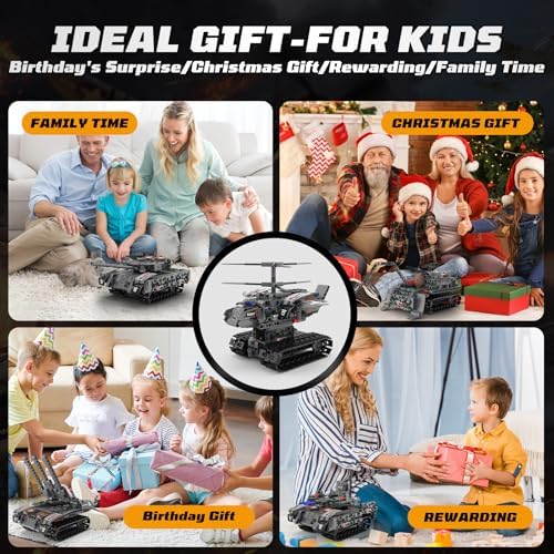 Robot Building Kit with Remote Control STEM Gift for Boys Age 6-14 | Birthday Gift for Boys Girls Ages 6-14 | 389PCS 5-in-1 Robot | APP + Remote | Engineering kit | Rechargeable |Educational - Image 6