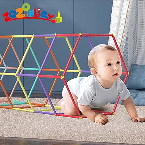 ZOZOPLAY Straw Constructor STEM Building Toys 800 Piece Straws and Connectors Building Sets Colorful Motor Skills Interlocking Plastic Engineering Toys Best Educational Toys Boy & Girl - Image 5