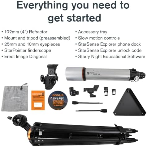 Celestron StarSense Explorer DX 102AZ App-Enabled Refractor Telescope - Image 5