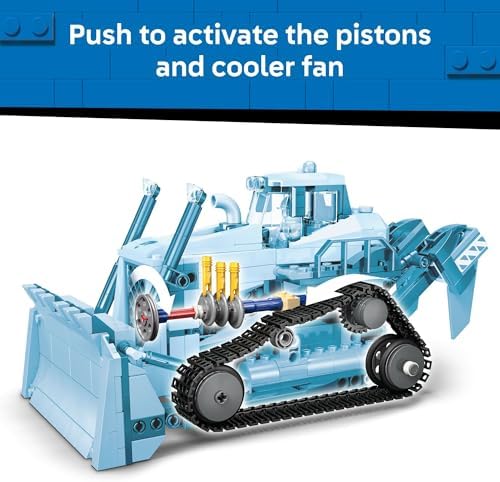 LEGO City Yellow Bulldozer Construction Site Building Toy for Kids, Ages 8+ - Pretend Play Set & Construction-Themed Building Blocks W/Toy Bulldozer Idea for Boys & Girls - 60466 - Image 5