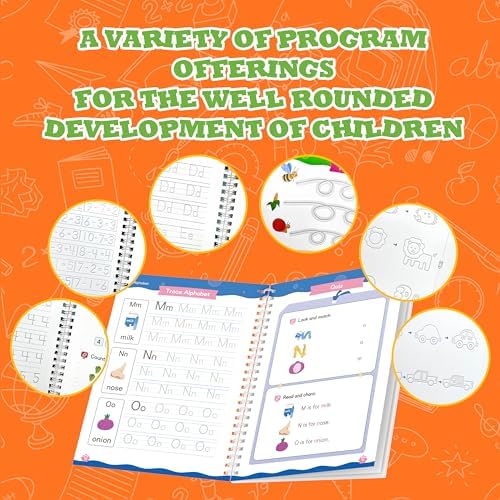 Magic Grooved Writing Practice for Kids, Reusable Grooved Workbook - Image 3