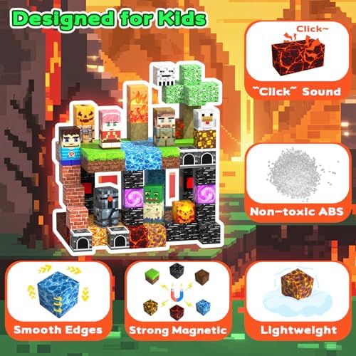 Magnetic Blocks, 150PCS Toys Building Cube Birthday Gifts for Kids - Image 3