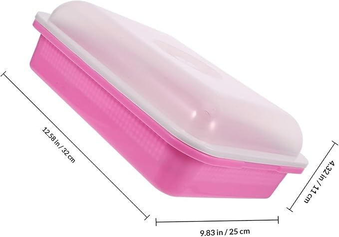 Vegetable Seedling Container Tray with Lid for Sprouting Microgreens Nursery Starter Tray with Deep Humidity Dome for Indoor Gardening