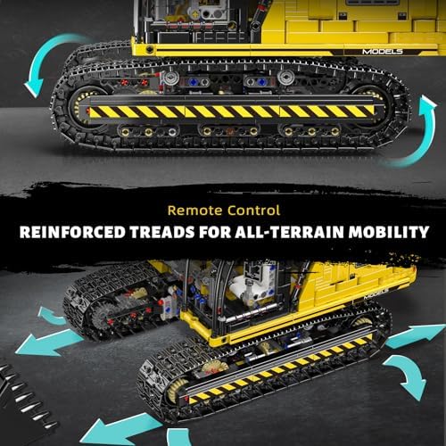 Mould King 13112 Upgraded RC Excavator Building Sets, 2169+ Pieces Building Model Kits, App Remote Control Construction Truck Excavator Science Kits with Motor, STEM Engineering Toys for Teens Adults - Image 5
