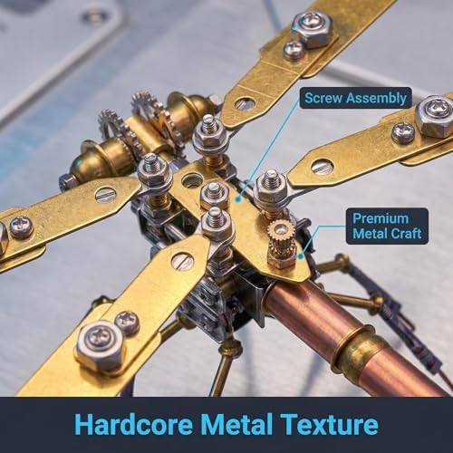 3D Metal Puzzles Model Kits for Adults - Build Dragonfly Hobby Kits for Men - Arts and Crafts Cool Things for Father Gifts for Birthday Ideas (Mechanical Dragonfly C) - Image 3