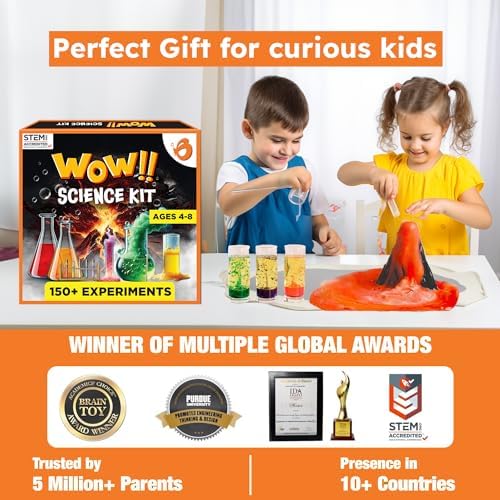ButterflyEdufields 150+ Experiments Wow Science Kit for Boys and Girls Ages 4 6 8 10 & 30in1 STEM Kits for Kids Age 8-10-14 - Image 2