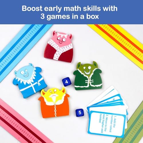 Chalk and Chuckles Long Legs – Fun Math Game for Kids Ages 6-9 | Educational Board Game to Practice Addition, Subtraction, Multiplication, Odd & Even | Hands-On STEM Toy for Grade 1 to 3 - Image 3