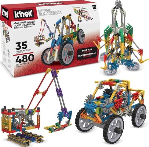K'NEX - Adventure Wheels Building Set - 480 Pieces‚ STEM Building, Creative Construction Set‚ Ages 7+ - Amazon Exclusive by KNEX%7CConstructionToys