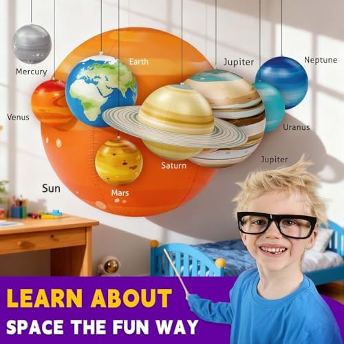 Inflatable Solar System Planet with Pump-Science Toys-Kids Gifts - Image 6