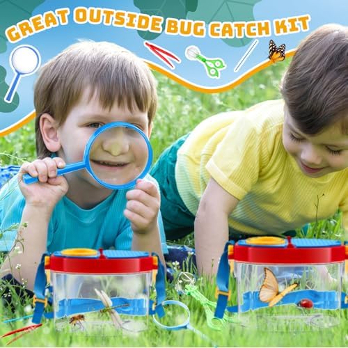 36 Pcs Bug Catcher for Kids, Outdoor Insect Explorer Kit, Blue - Image 5