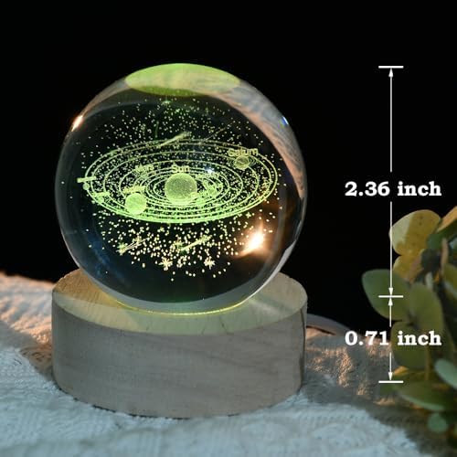 3D Solar System Crystal Ball Solar System Lovers Gifts - Image 3