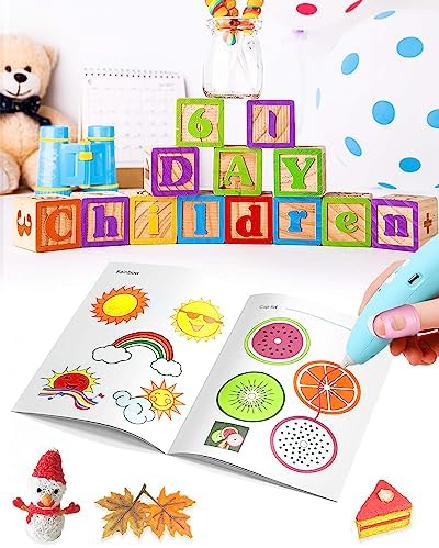 SONGTIY 3D Printing Drawing Book, Colorful 40 Patterns Thick Paper Template - Image 5