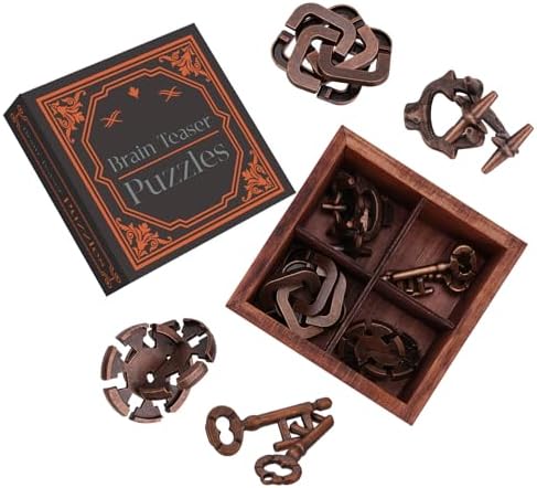 Mytothfy Metal Brain Teaser Puzzles for Adults Teens, 3D Puzzle Game Toys by Unknown
