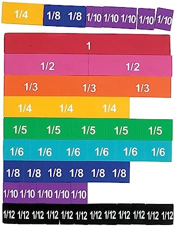 Learning Resources Magnetic Rainbow Fraction Tiles by LearningResources