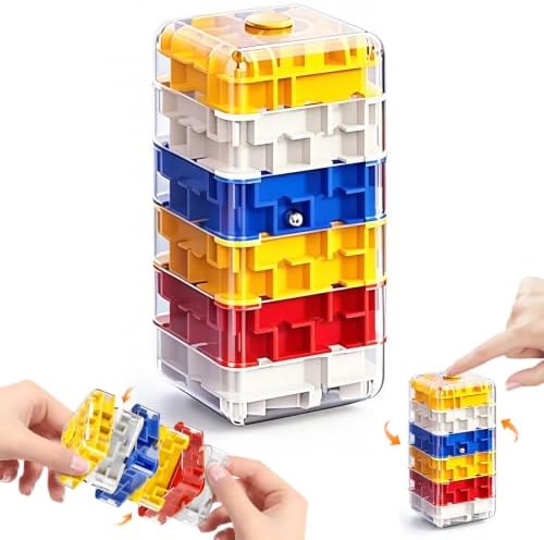 2-in-1 Fidget Spinner Maze Cube 3D Puzzle Brain Teaser 6 Level by Unknown