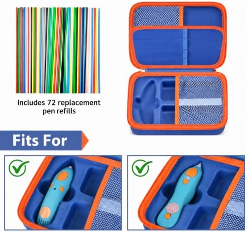 casmilee 3D Pen Case with 72 Refills for 3Doodler Start+ 2023/2024 - Image 2