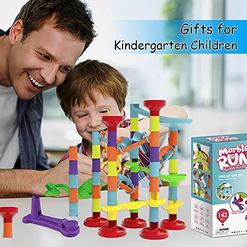 Blacka Marble Run Set Maze Race Building Blocks Marbles for Kids Ages 4 5 6 7 8 9 10+ Girls Boys Toys STEM Educational Birthday Gift Festival Present,A880,Large - Image 4