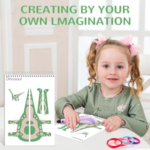 3D Printing Pen Drawing Book Spiral Bound with Transparent Template - Image 6