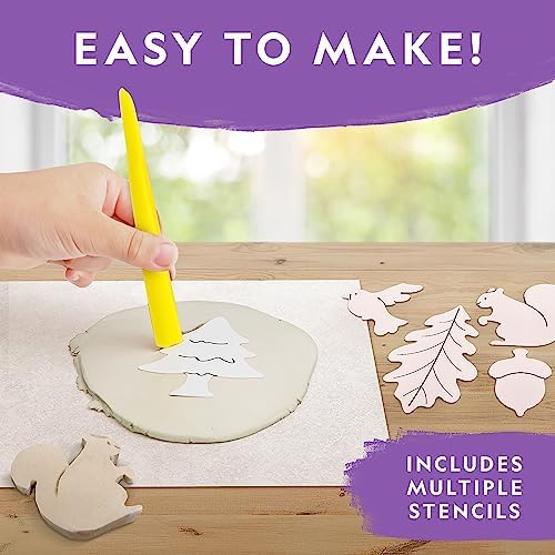 National Geographic Kids Ornament Air Dry Modelling Clay - Self Hardening Clay with Stencils and Tools | STEM Activity Gifts for 8+ Year Old Boys and Girls - Image 5