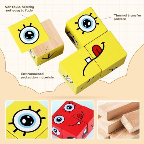 Montessori Puzzle Game for Kids (64 Cards, 16 Blocks, 1Bell) - Image 4