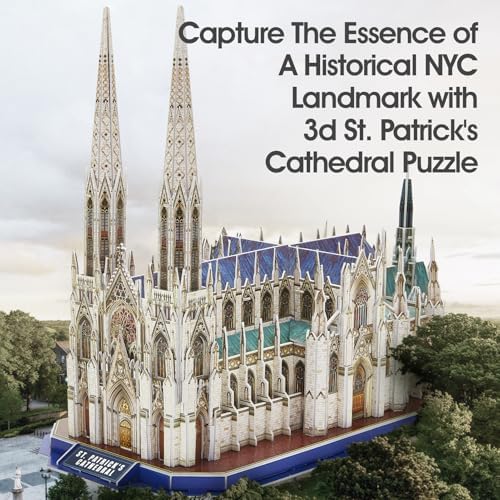 CubicFun 3D Puzzle for Kids St. Patrick's Cathedral New York, 117 Pieces - Image 2
