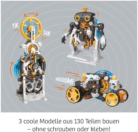 Kosmos ‎620783 Mechanical Power, Entdecke spielerisch Mechanik, Bausatz mit Spiral-Motor für Rennauto, Roboter und Timer, Experimentierkasten für Kinder ab 8-12 Jahre Bunt - Image 4