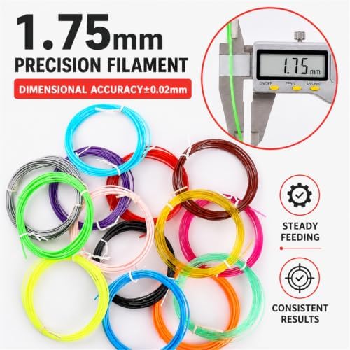 3D Pen Filament Refills, 22 Colors, 1.75mm PLA, 220 Feet - Image 5