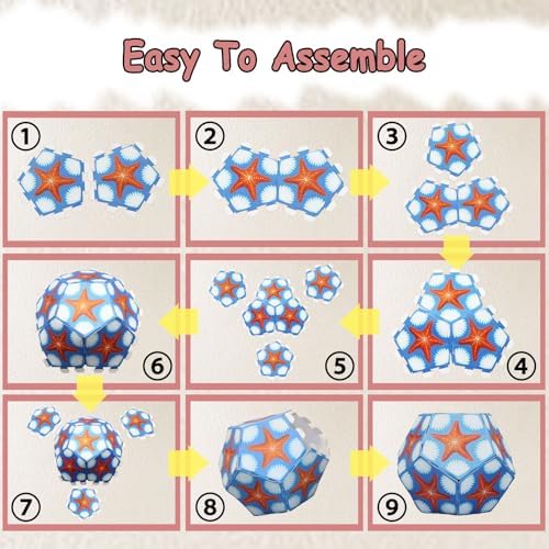 Foraineleyo Hands-On Math 3D Paper Folding Kit - STEM Origami Puzzle for Boys Girls Ages 6-12, Medium Level 3D Jigsaw-Style Models - Image 6