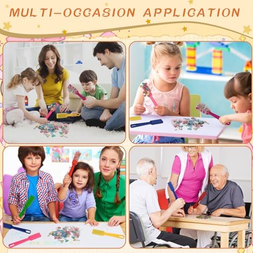 SAYAYA 12 PCS Magnetic Bingo Wands 7.87 Inch 12 Colors Magnet Sticks for Bingo Chips, Family Game Night, Science Learning, Counting Activities, and Educational Fun, Classroom Supplies - Image 5