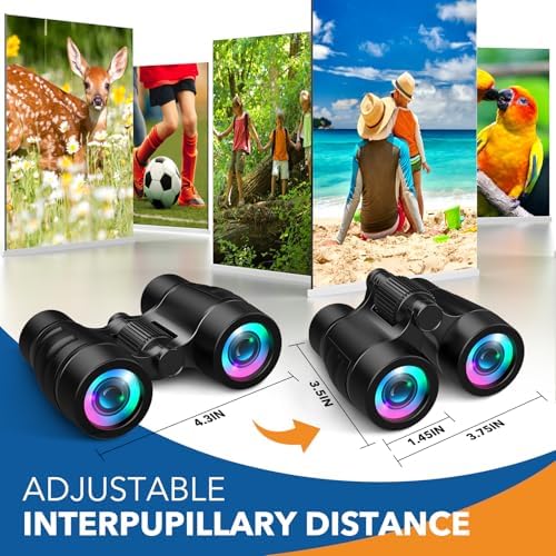 Boy Toys Ages 3-8: Kids Binoculars with Bird Watching Manual 4 5 6 7 8 Year Old Boys Girls Christmas Birthday Gifts Outdoor Travel Binoculars Toy for Kid Age 4-6 Toddler Camping|Hiking Toys - Image 5