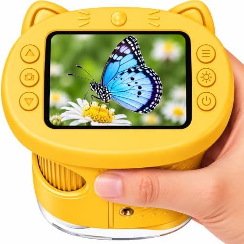 1000X Handheld Digital Microscope for Kids (Yellow) by ASPOVENTOYS