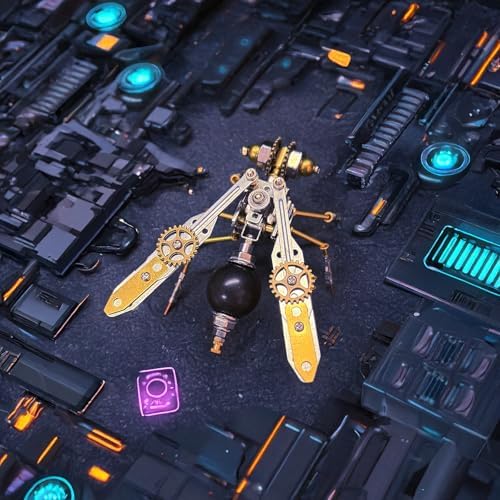 3D Metal Puzzles for Adults Teens-150+Pcs-Mechanical Wasp Bee Insect Models-3 Hours to Build-Ideal for Birthday Gifts and Decorations(Mechanical Wasp) - Image 4