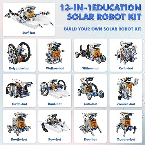STEM 13-in-1 Education Solar Power Robots Toys for Boys Age 8-12 - Image 3