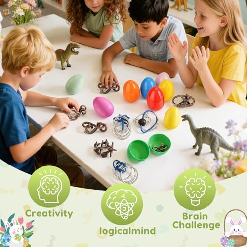 Mytothfy 24 Pcs Brain Teaser Puzzles for Adults Teens - Metal Puzzles 3D Puzzle Game Toys for Adults Teens - Unlock Interlocking Puzzle Adult Teens IQ Education Smart Toys - Image 6