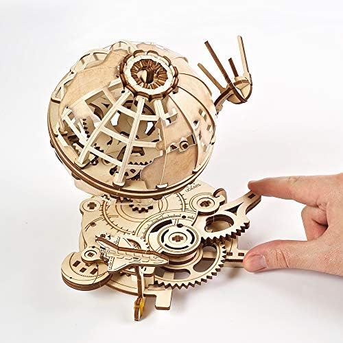 UGEARS Globe 3D Wooden Puzzles for Adults - Wooden Model Kits for Adults Brain Teaser Puzzles Models for Adult to Build Mechanical Models Educational World Globes Puzzle Hobby Set - Image 4