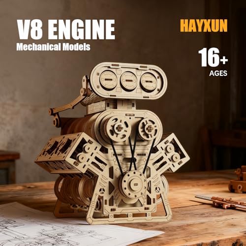V8 Engine 3D Puzzle Model Engine Kit for Adult, 3D Puzzles for Adults - Image 6