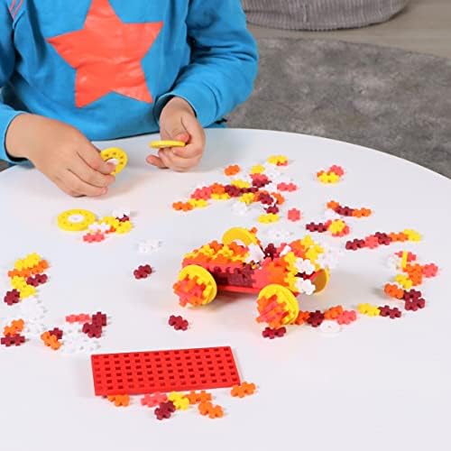 PLUS PLUS Color Cars Tube, Fire - Car Building Kit, 200 pc Hashtag Blocks - Image 4