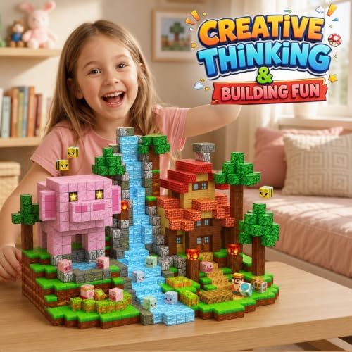 Magnetic Building Blocks STEM Toy Magnet Cubes for Kids 4-12 - Image 5