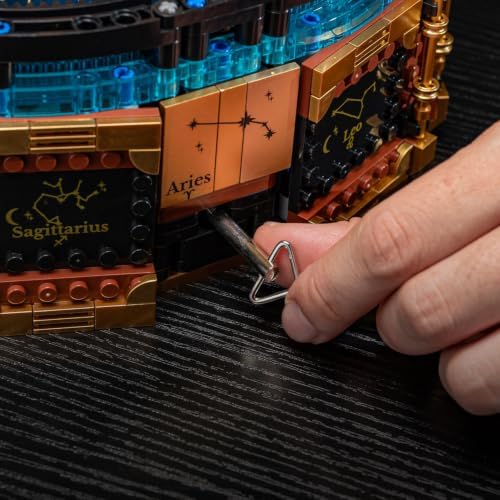 Space Solar System Galaxy Music Box Building Set with Lights - Image 6
