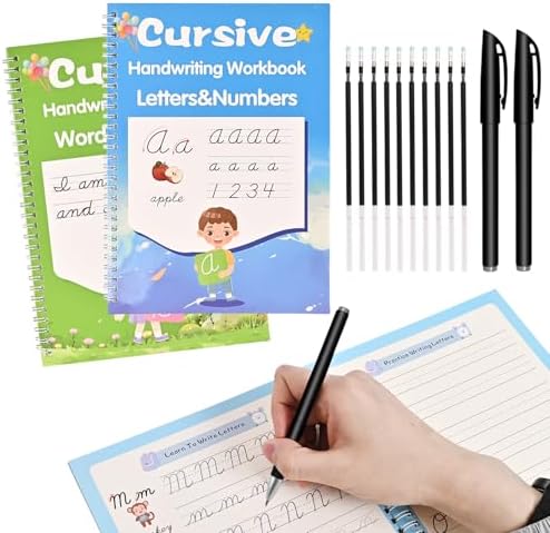 AALGO Grooved Cursive Handwriting Workbook, Learn Cursive Workbook for Kids Ages 8–12 by Unknown