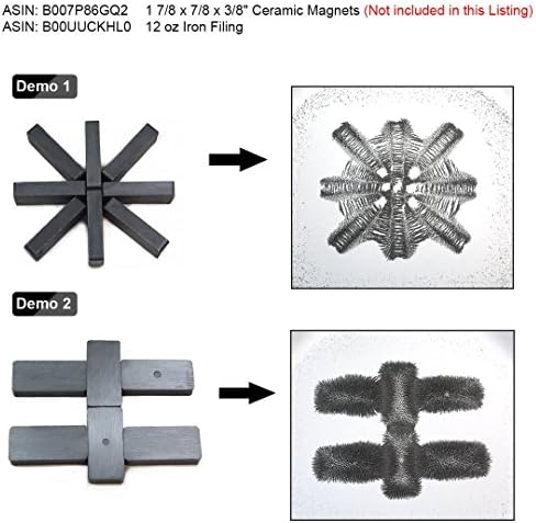 12 oz Fine Iron Filings Magnetic Iron Powder for Magnet Education and School Projects - Discover The World of Magnetics & See Magnetic Lines of This Unseen Force & More! (One Pack) - Image 5