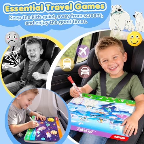 BBWOO 2 in 1 Search and Find Activity,Coloring Books,Dinosaur Preschool Toy - Image 4