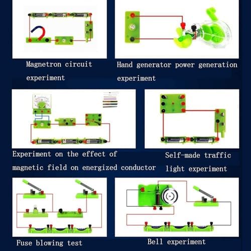 Object Conductivity and Light-Emitting Diode Hand-cranked Generator Magnetic Levitation Experiment Physics and Electromagnetics Experiment Box - Image 2