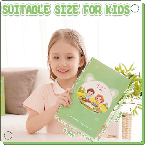 Reusable Grooved Handwriting Workbooks,Magic Copybook,Magic Writing Practice copy books, to help children improve their handwriting ink Practice Age 3-8 ​Calligraphy for kids(Character edition) - Image 2