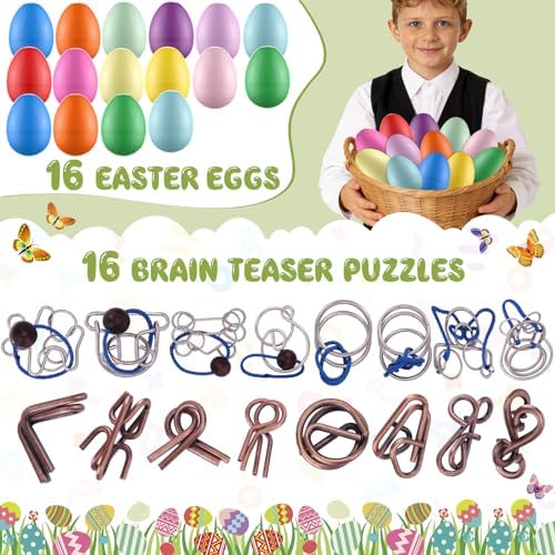 Mytothfy 16 Pcs Brain Teaser Puzzles for Adults Teens - Metal Puzzles 3D Puzzle Game Toys for Adults Teens - Unlock Interlocking Puzzle Adult IQ Education Smart Toys - Image 2