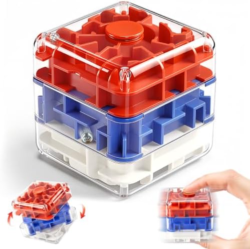 Infowush 2-in-1 Fidget Spinners Maze Cube - Fidget Toys for Kids & Adults by INFOWUSH