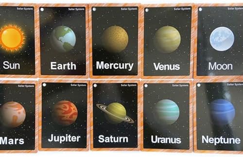 Set of Solar System Flash Cards for Toddlers and Kids(15Count) - Image 4