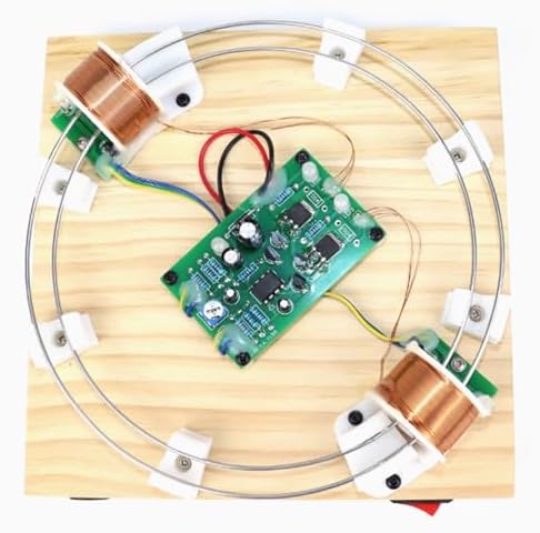 3D Printed Electromagnetic Coil Accelerator,DIY Electromagnetic Induction Iron Ball Circular Motion Coil, Magnetic Field Magnetic Force Hands-On Physics Experiment Kit for Adults - Image 4