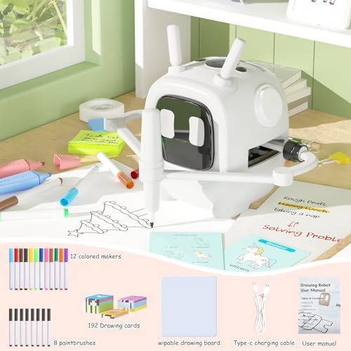 Drawing Robot for Kids with 192 Cards, Smart Robot Drawing Machine Toys - Image 6
