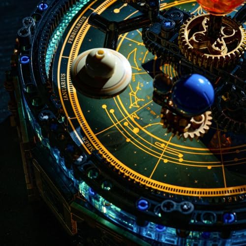Space Solar System Galaxy Music Box Building Set with Lights - Image 4
